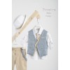 Piccolino Βαπτιστικό κοστούμι  Silvio-22 σε χρώμα Beige